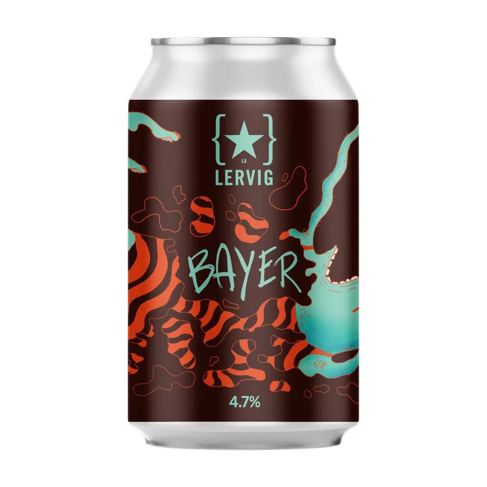 Lervig Bayer mørk lager 33 cl boks maltpreget