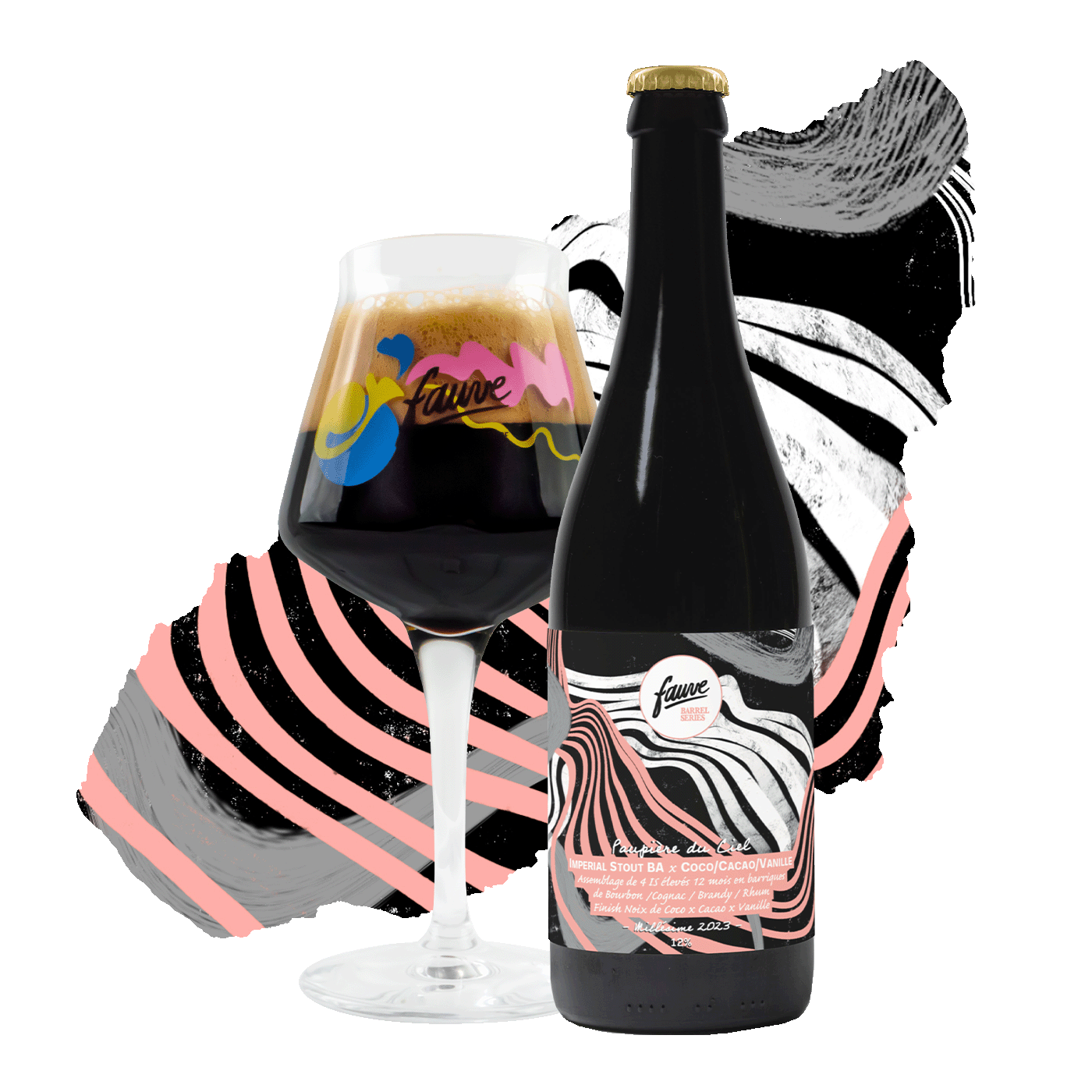 Fauve Paupière du Ciel imperial stout øl 37,5 cl fatpreget