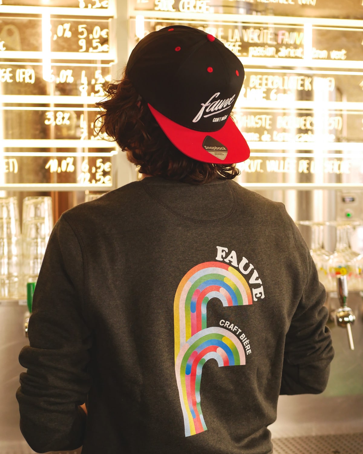 Fauve Baseball caps rød bomull brodert