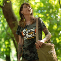 Sierra Nevada Retro Acid Washed t-skjorte dame svart