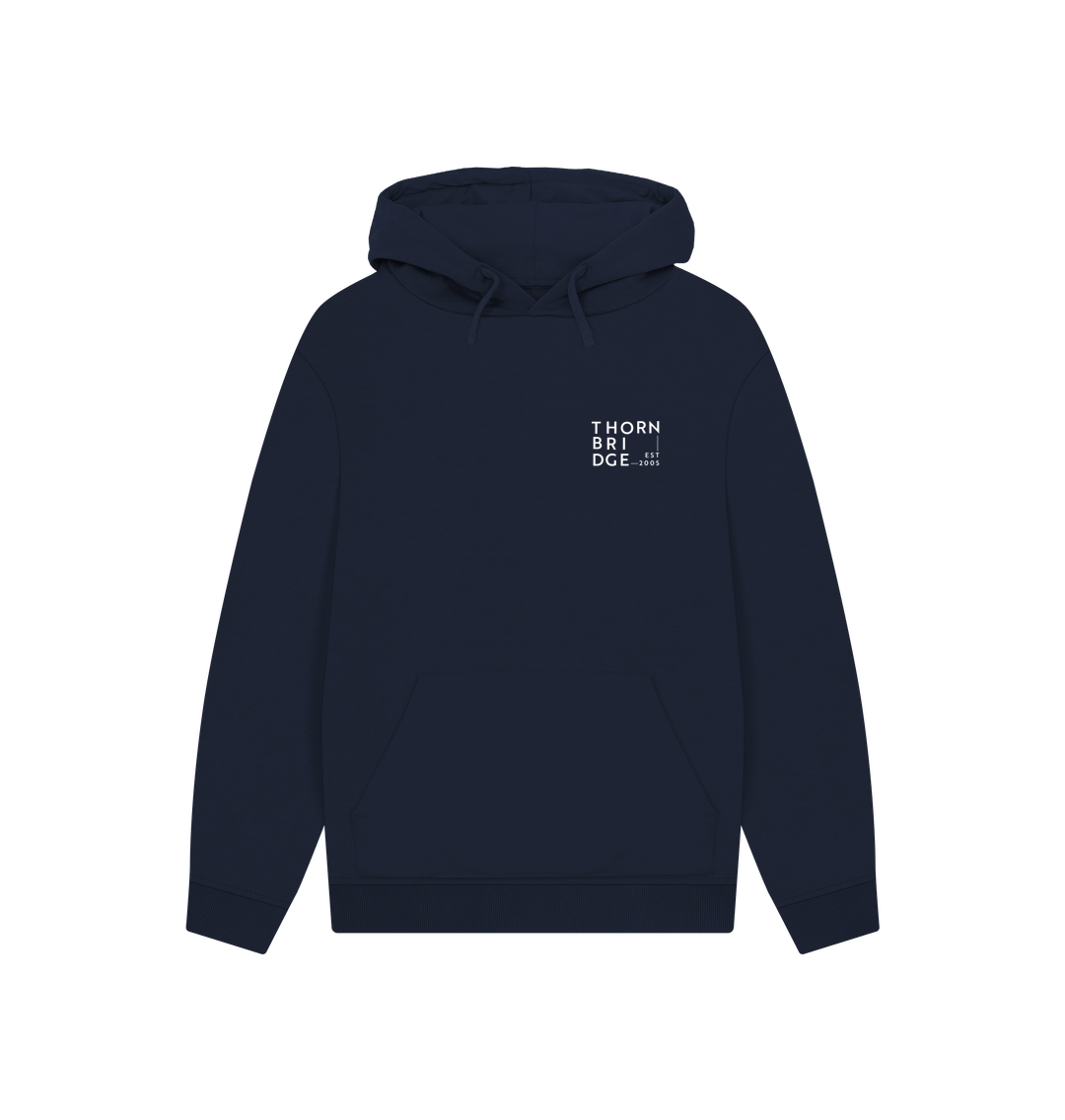 Thornbridge Logo hettegenser svart unisex økologisk bomull