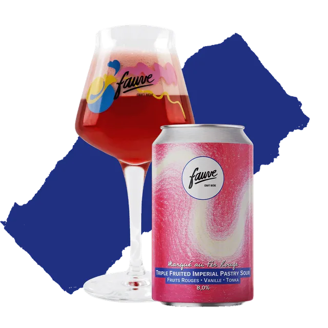 Fauve Marqué au Fer Rouge sour 33 cl boks 8 prosent