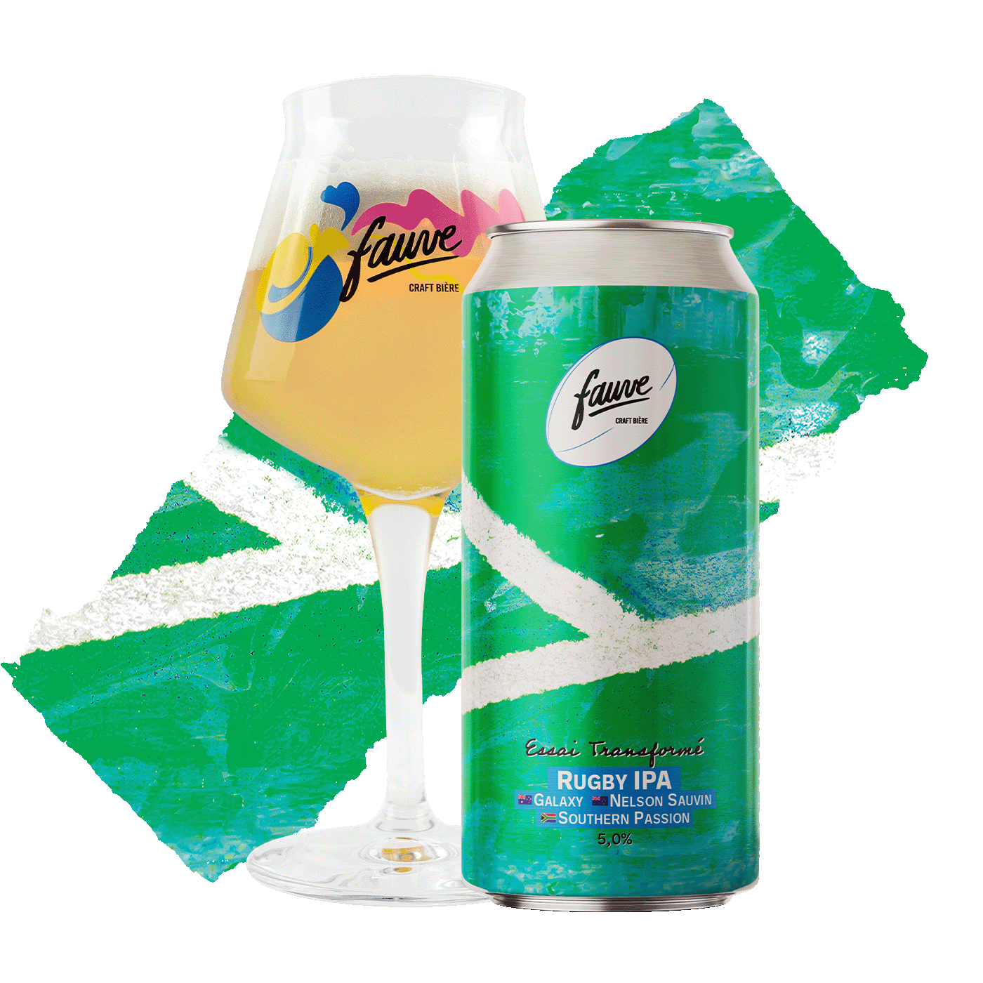 Fauve Essai Transformé rugby IPA øl boks 44cL frisk