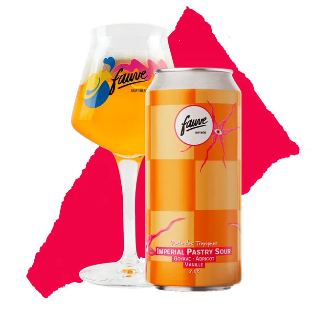 Fauve Perle des Tropiques Pastry Sour øl boks 44cL guava