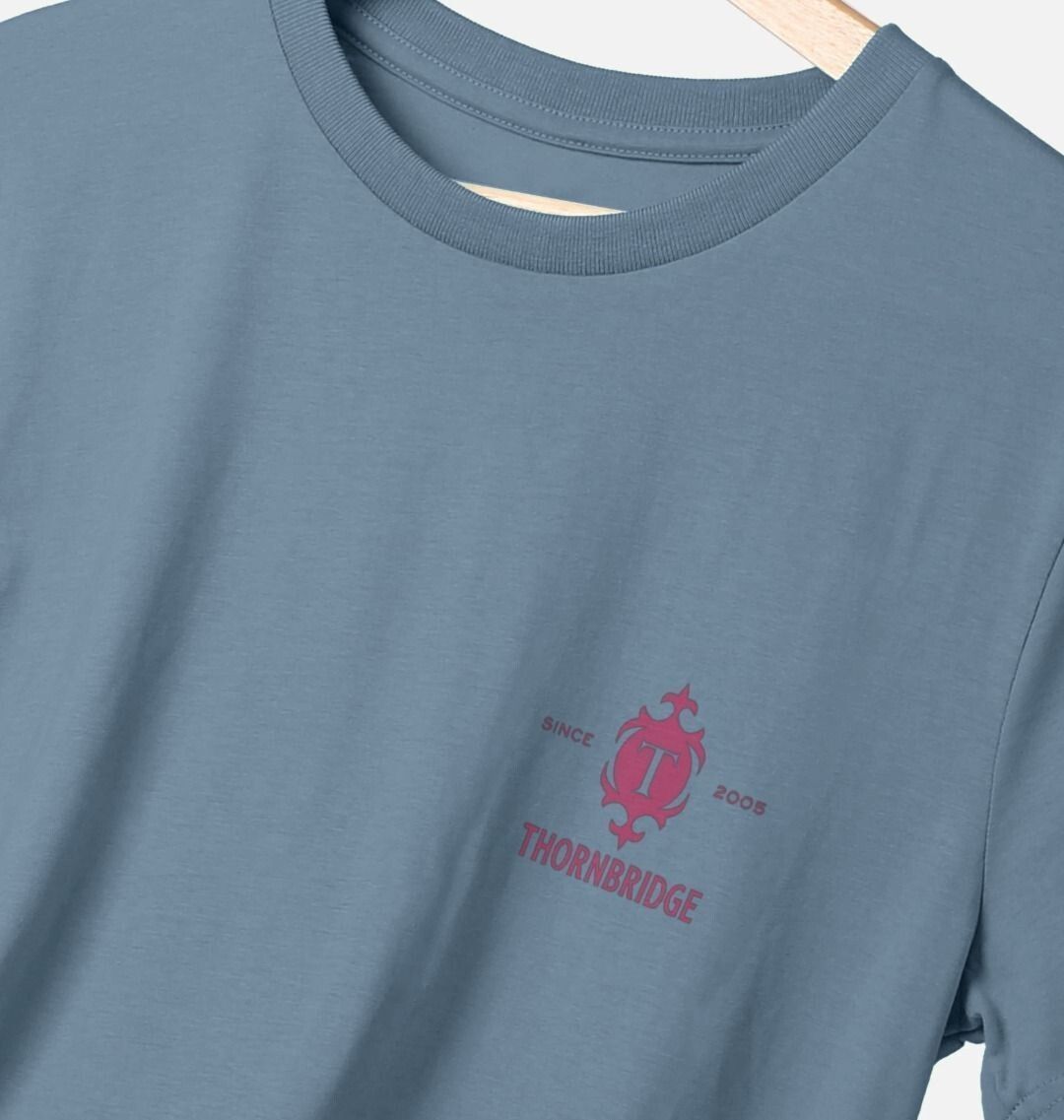 Thornbridge Jaipur Back Print t-skjorte hvit økologisk