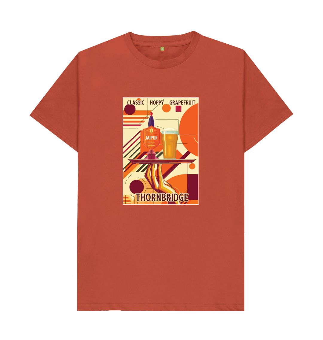 Thornbridge Jaipur Vintage t-skjorte hvit økologisk bomull