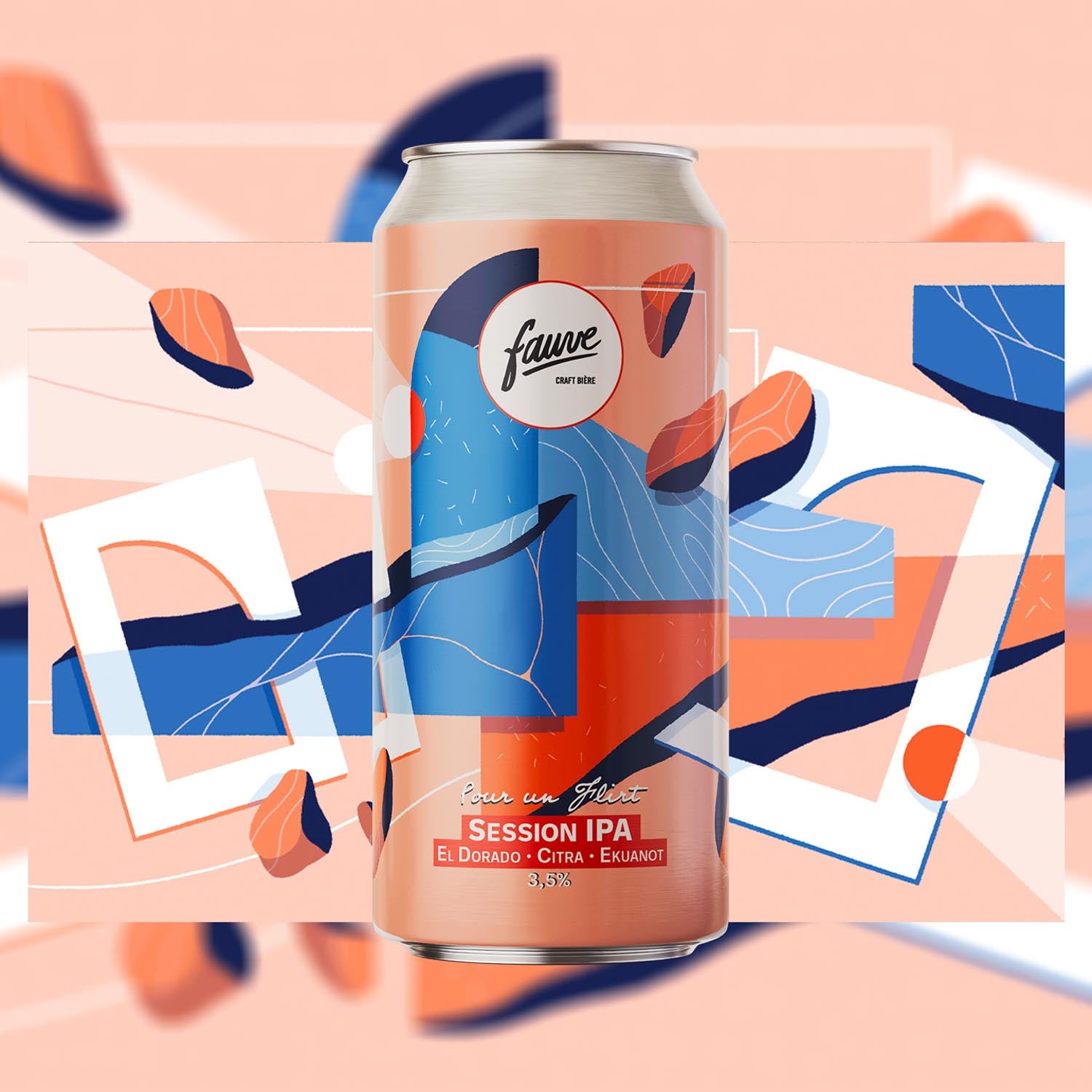 Fauve Pour un Flirt Session IPA øl 44 cL 3,5 prosent