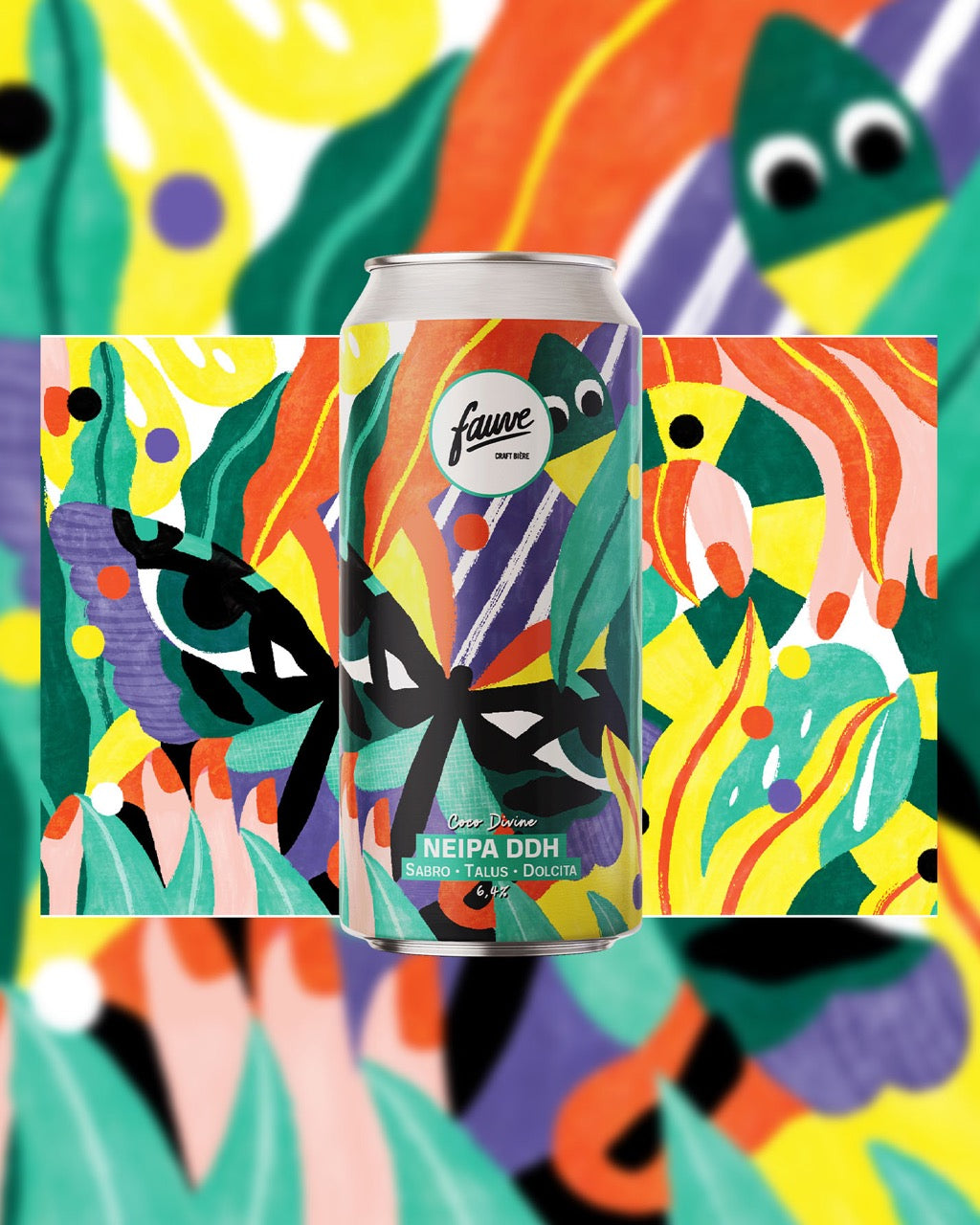 Fauve Coco Divine NEIPA øl boks 44cL kokos