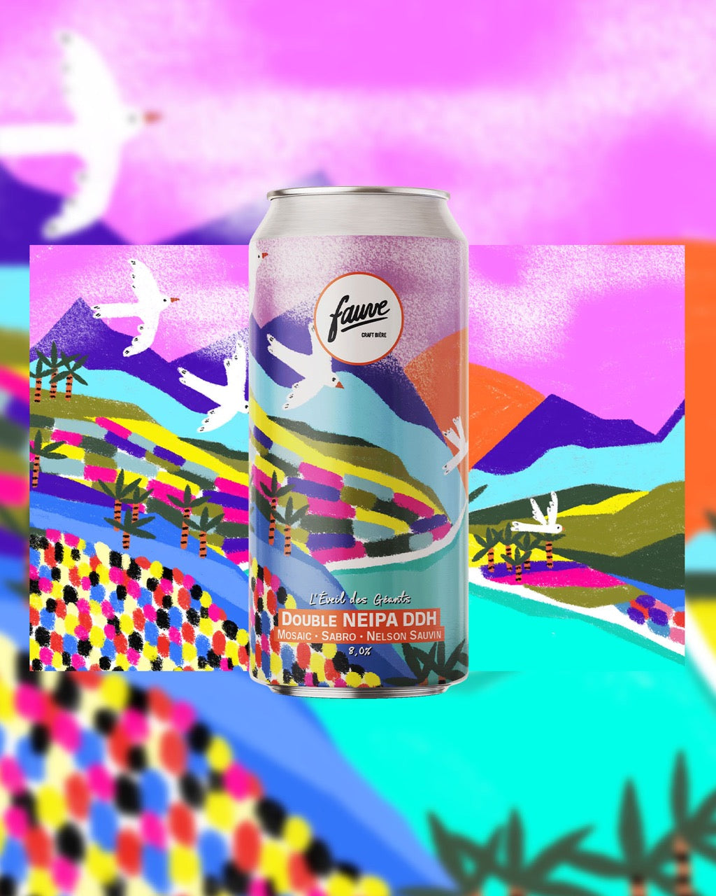 Fauve L'Éveil des Géants Double NEIPA øl boks 44cL 8,0% DDH