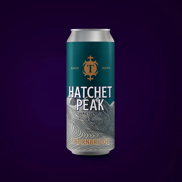 Thornbridge Hatchet Peak Hazy Pale øl 440 ml boks 4,8% kokos