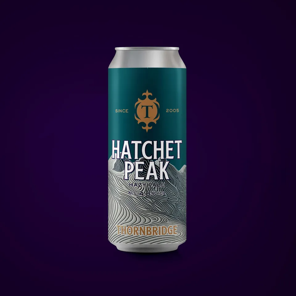 Thornbridge Hatchet Peak Hazy Pale øl 440 ml boks 4,8% kokos