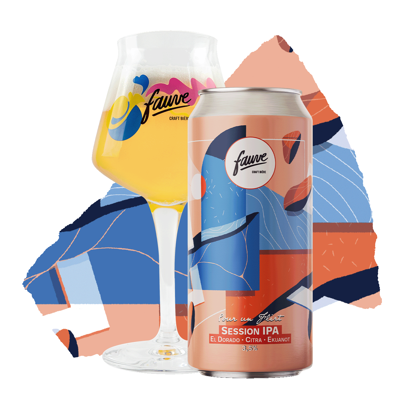 Fauve Pour un Flirt Session IPA øl 44 cL 3,5 prosent