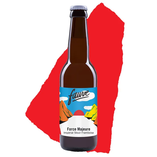 Fauve Force Majeure imperial stout øl 33cl bringebær