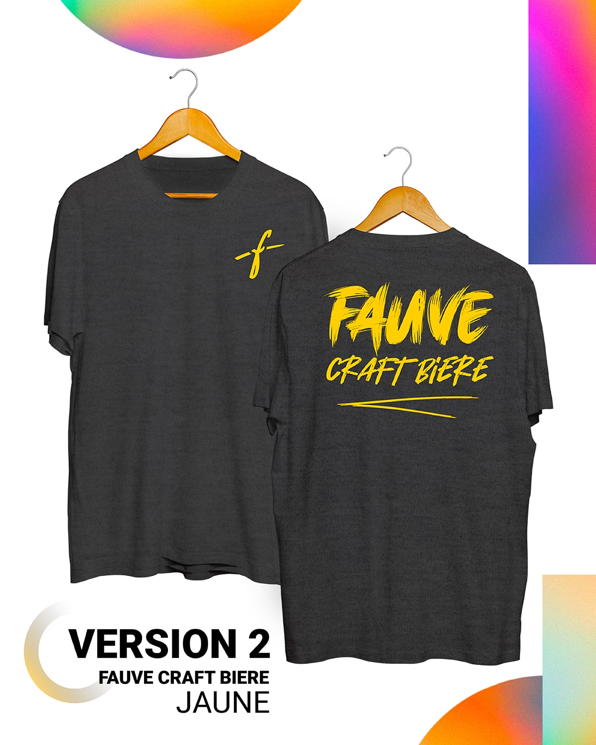 Fauve Signature T-skjorte gråmelert bomull unisex