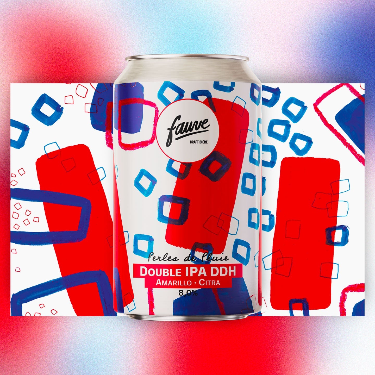 Fauve Perles de Pluie DIPA øl boks 33 cl 8 prosent