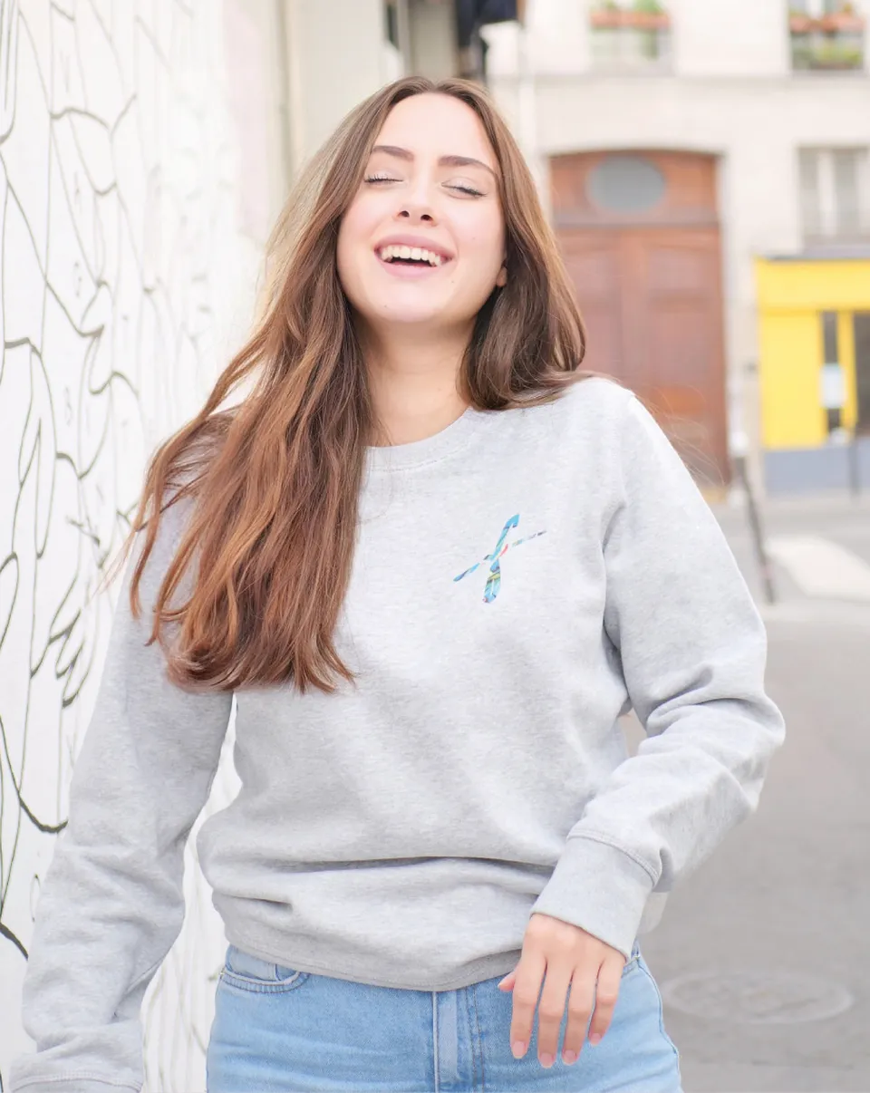Fauve sweatshirt genser grå unisex bomull