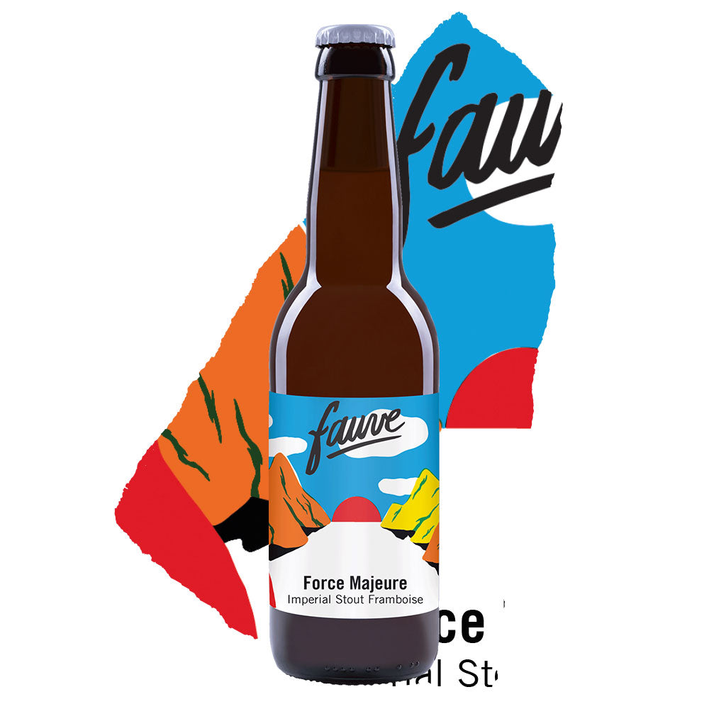 Fauve Force Majeure imperial stout øl 33cl bringebær