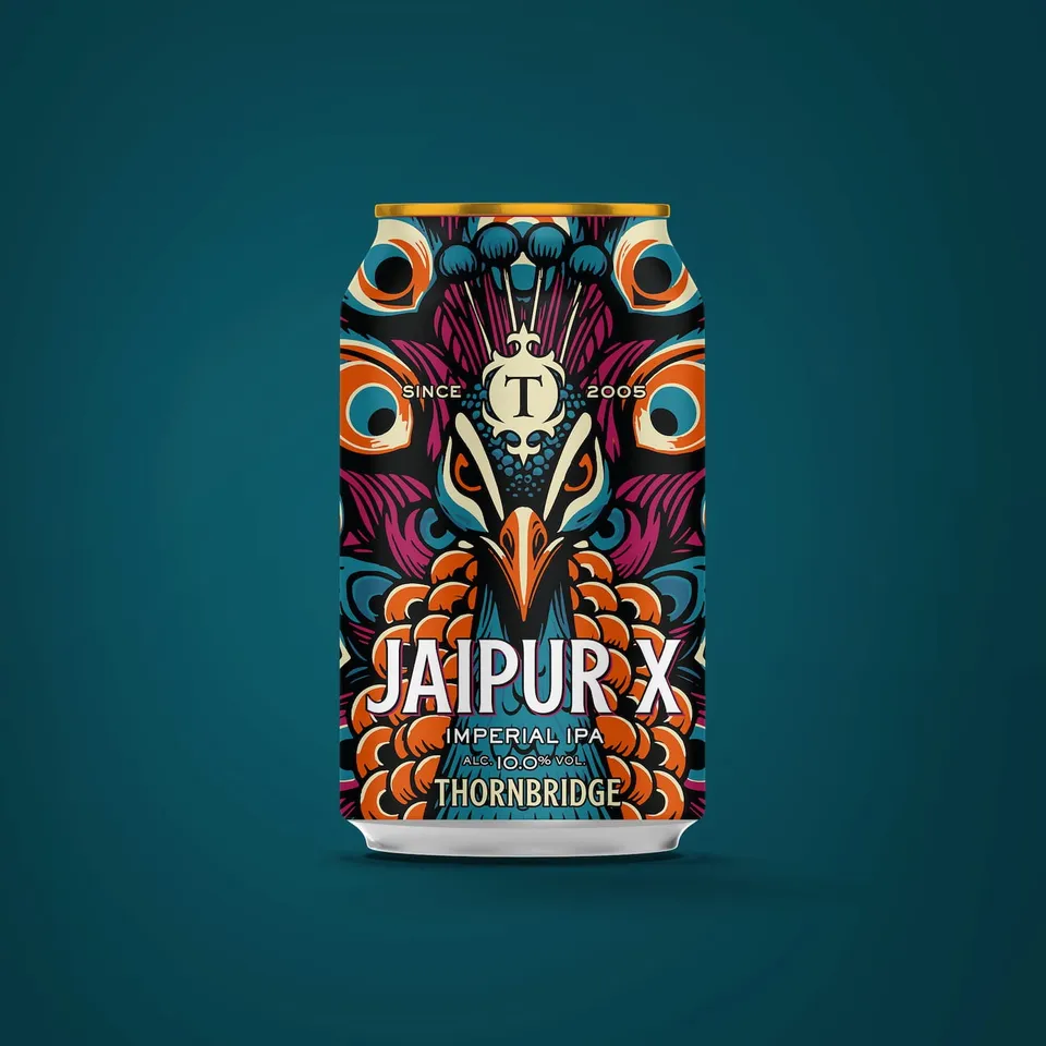 Thornbridge Jaipur X imperial IPA øl enkeltboks 10 prosent