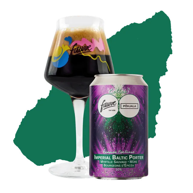 Fauve Évasion Nocturne porter øl boks 33 cl bær