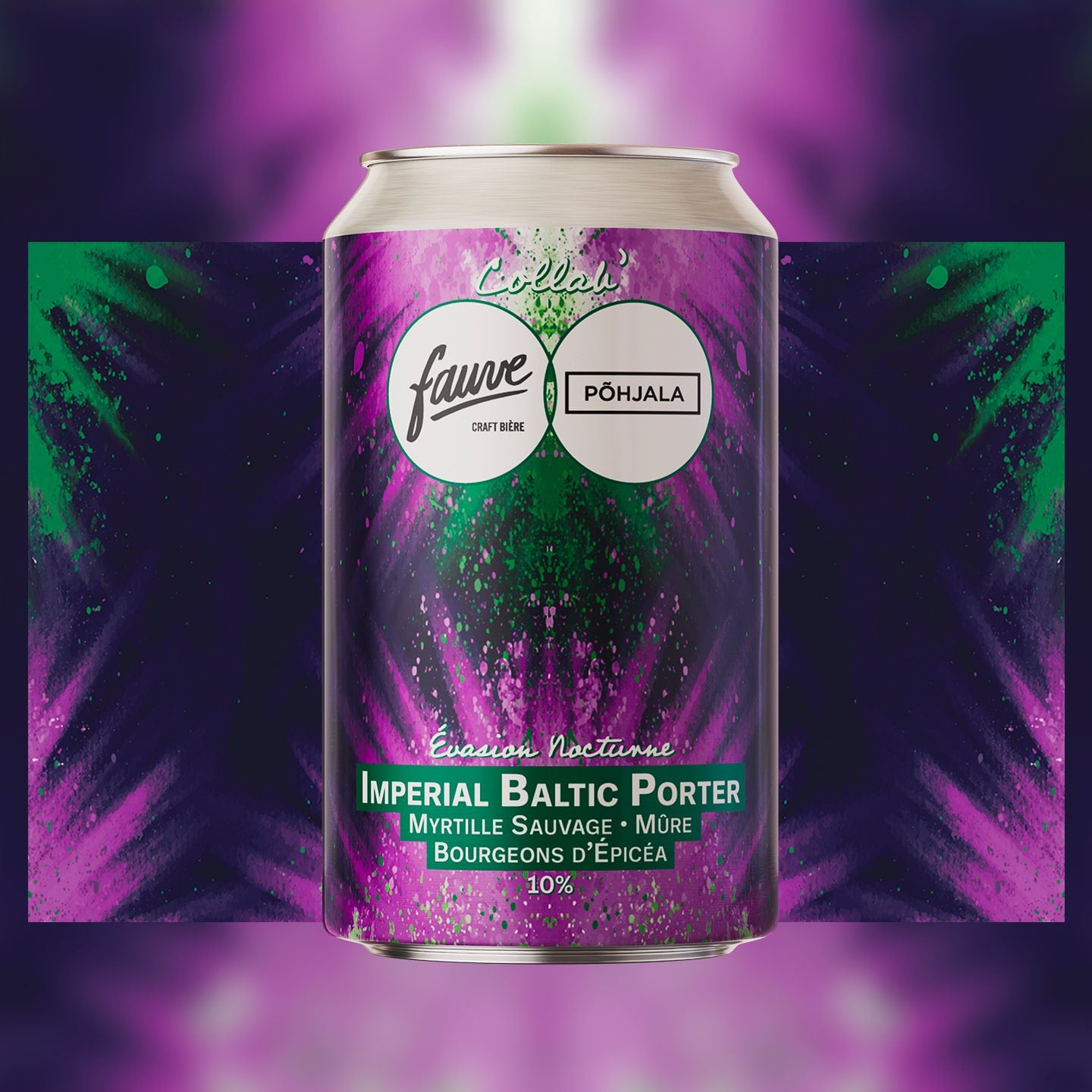 Fauve Évasion Nocturne porter øl boks 33 cl bær