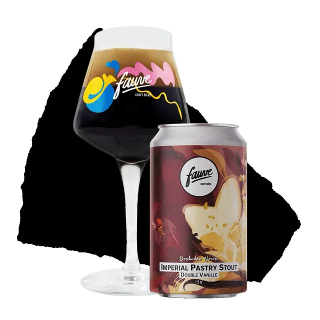 Fauve Orchidée Noire imperial stout øl 33cl dobbel vanilje