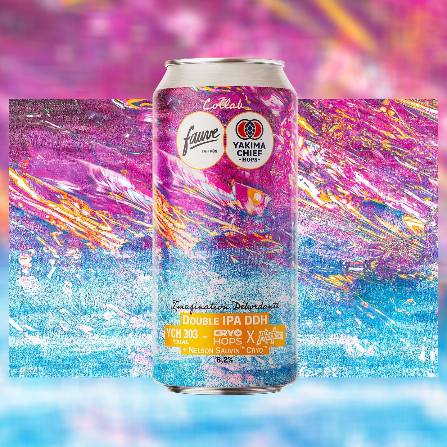 Fauve Imagination Débordante øl boks 44cL dobbel IPA