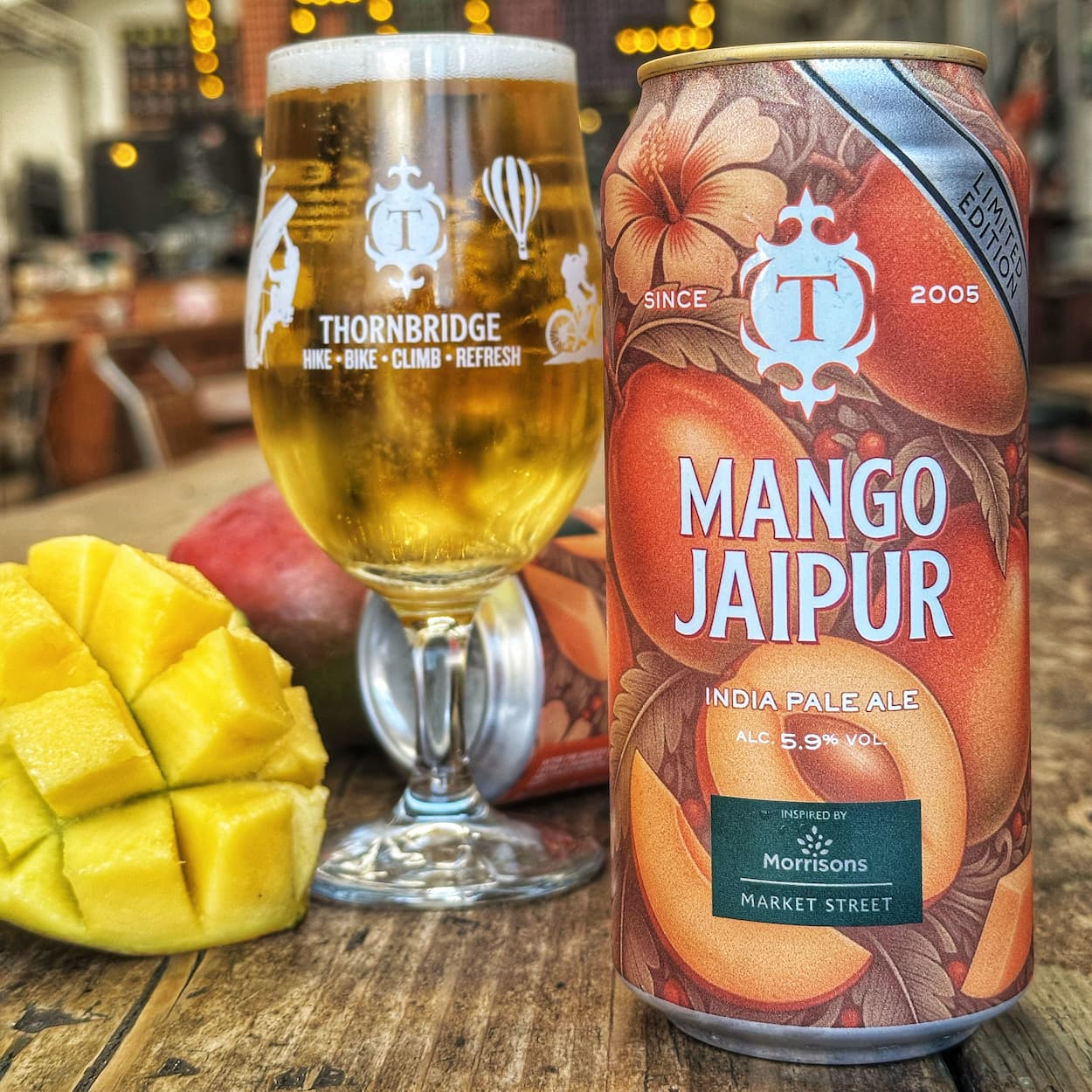Thornbridge Mango Jaipur IPA øl 440 ml boks 5,9% mango