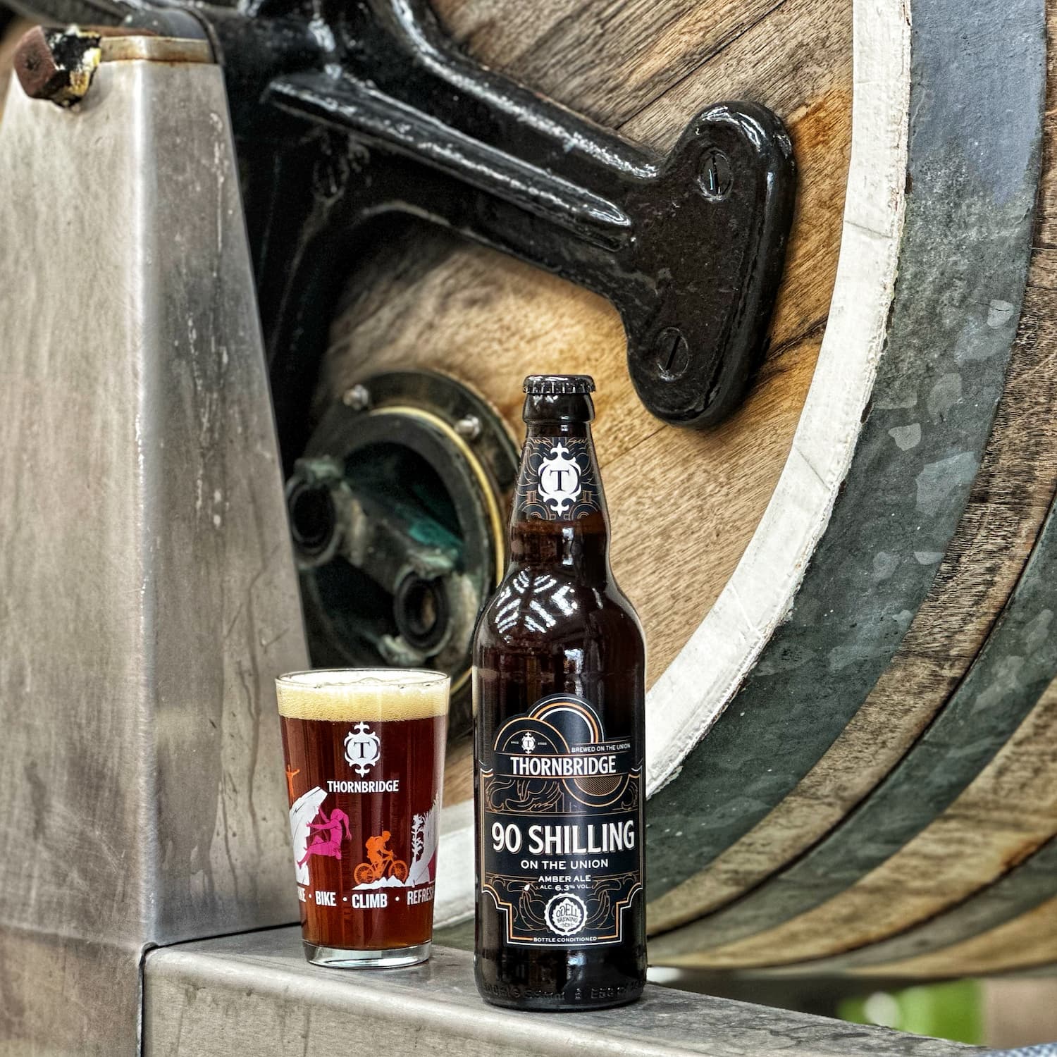 Thornbridge 90 Shilling amber ale flaske 6,3% kjeks