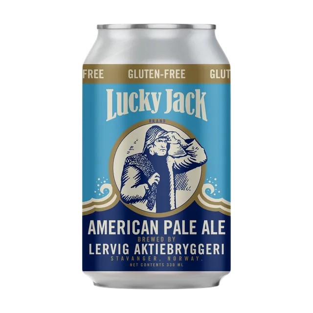 Lervig Lucky Jack pale ale øl boks 330 ml glutenfri
