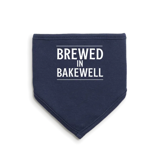 Thornbridge Baby Hanky smekke one size hvit-blå bomull