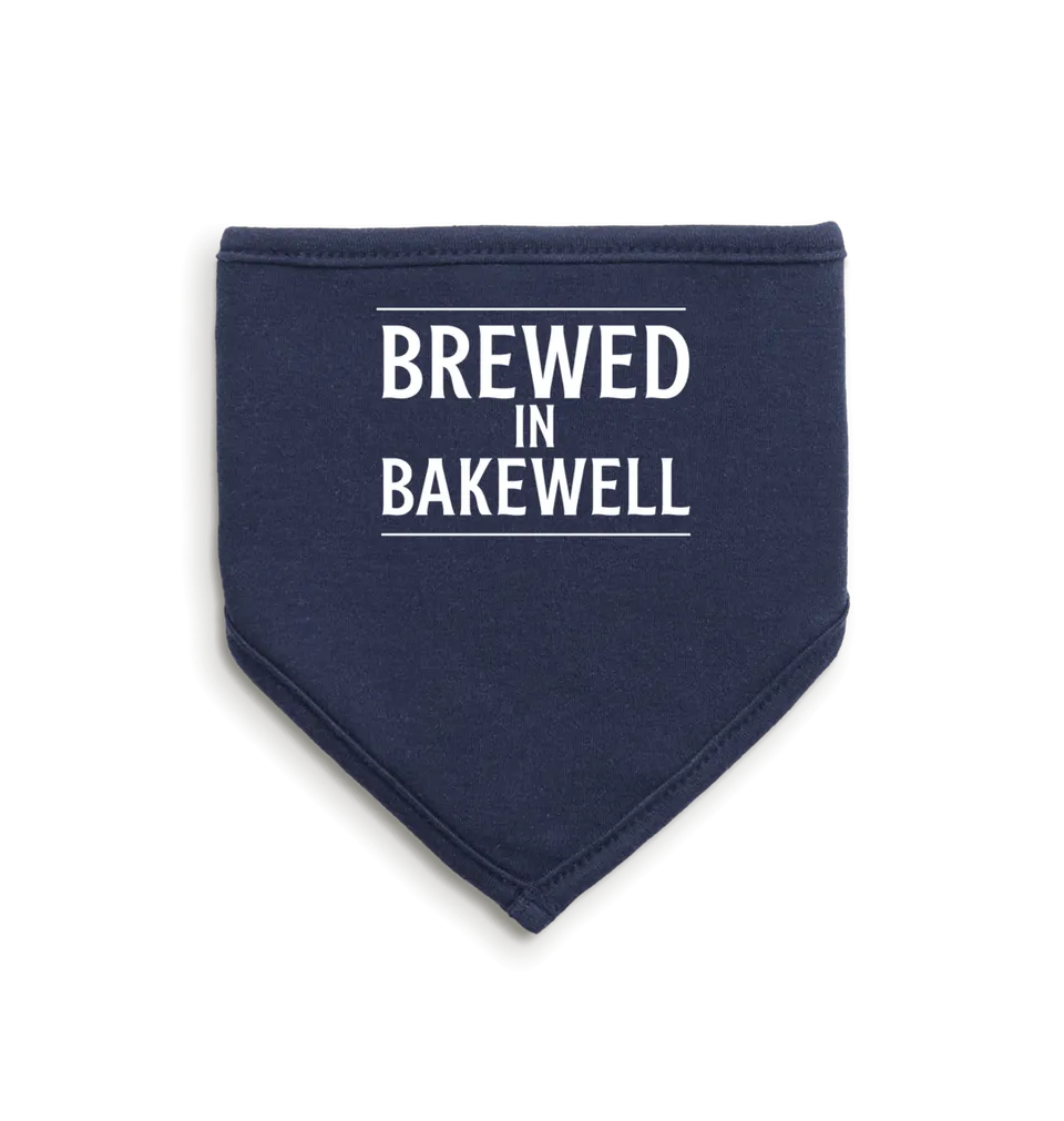 Thornbridge Baby Hanky smekke one size hvit-blå bomull