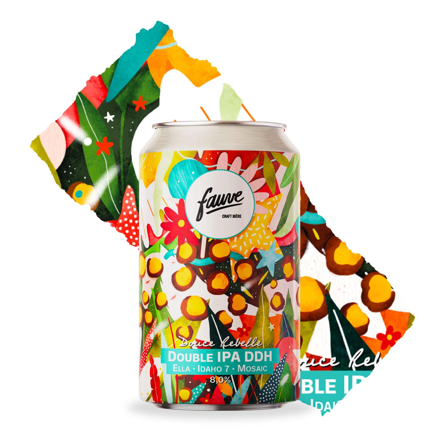 Fauve Douce Rebelle Ella Idaho 7 Mosaic øl boks 33 cl tropisk