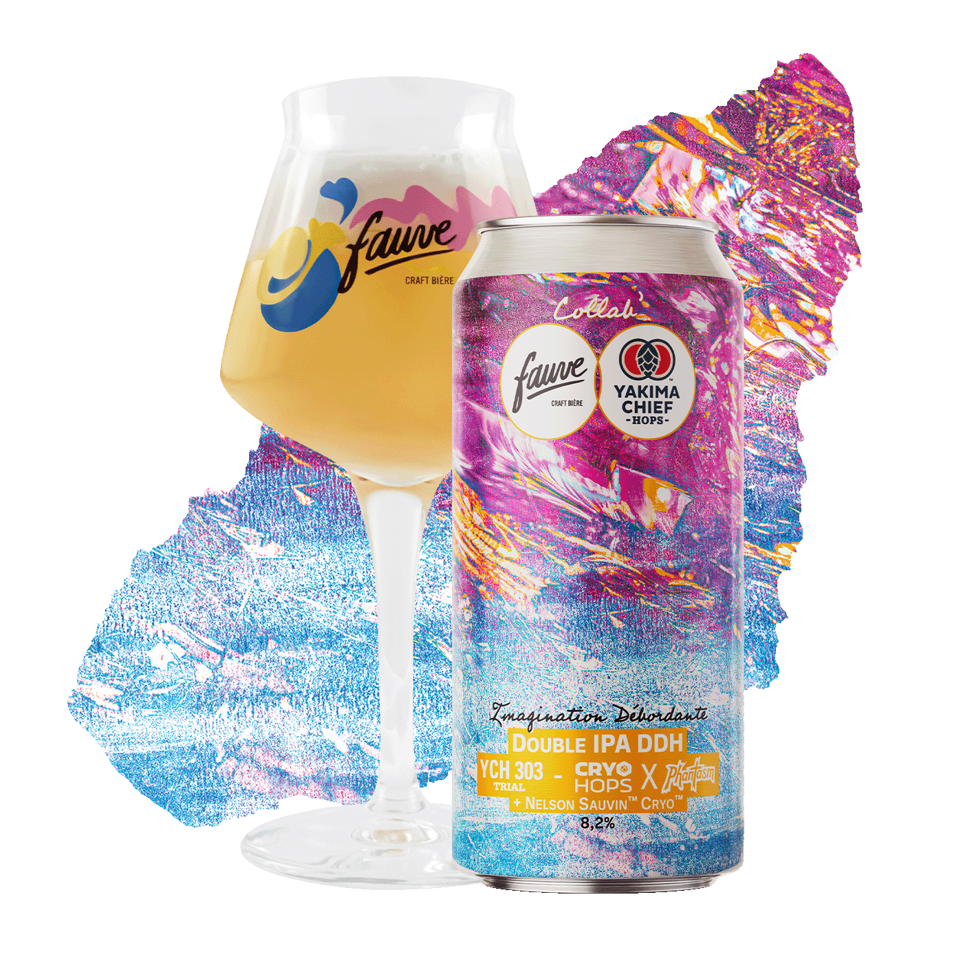 Fauve Imagination Débordante øl boks 44cL dobbel IPA