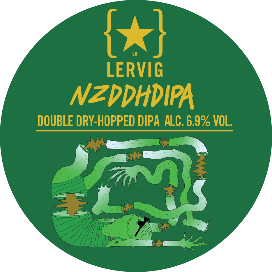 Lervig NZ DDH DIPA øl 33 cl boks humlearomatisk