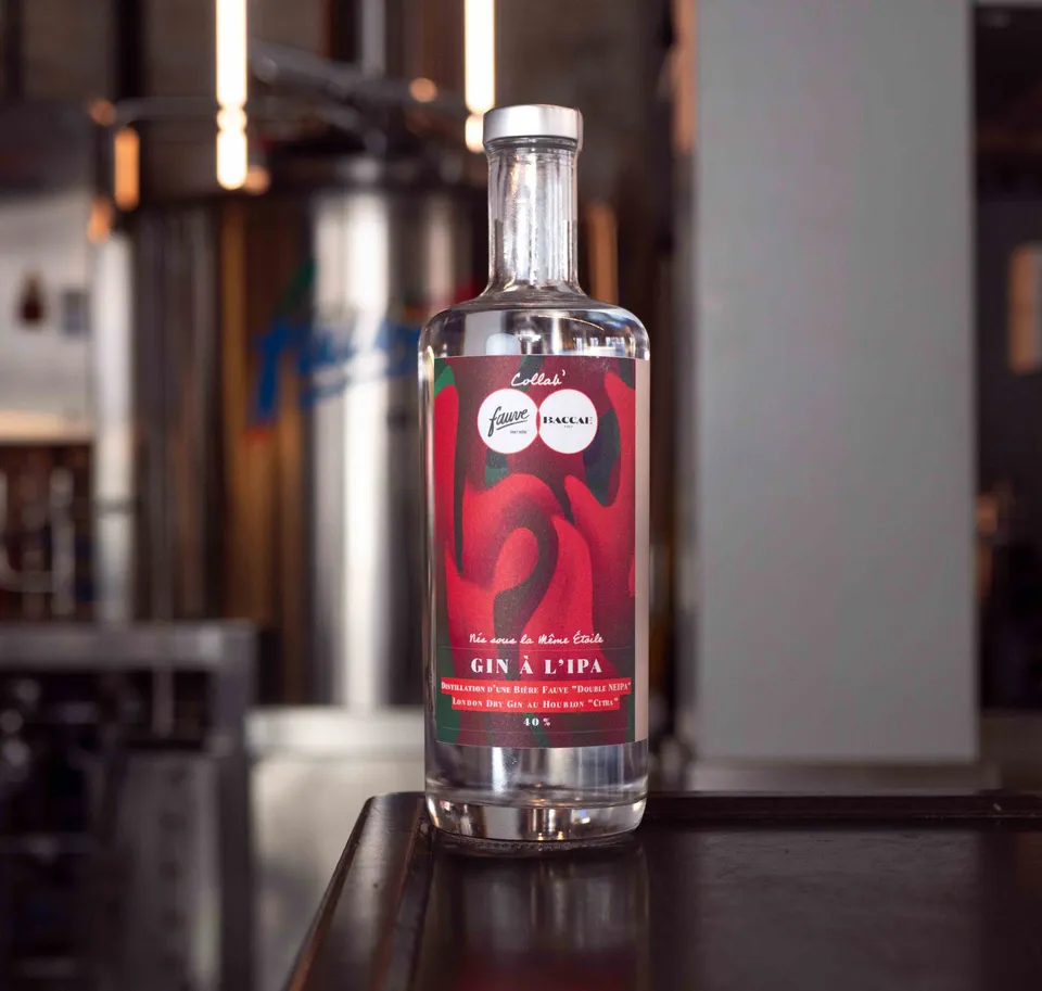 Baccae Nés sous la Même Étoile gin IPA flaske 70cL 40%