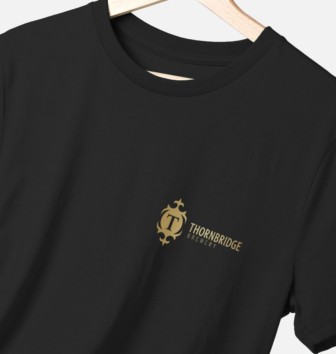 Thornbridge 20th Anniversary Gold Logo t-skjorte svart