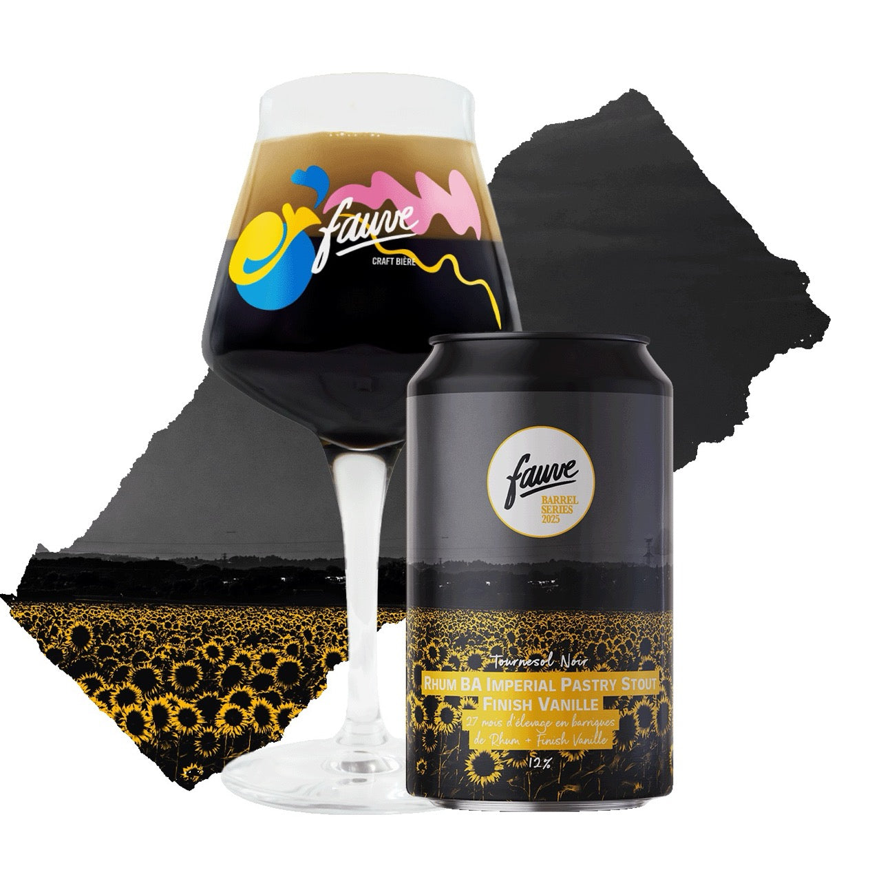 Fauve Tournesol Noir imperial stout boks 33cl vanilje 12%