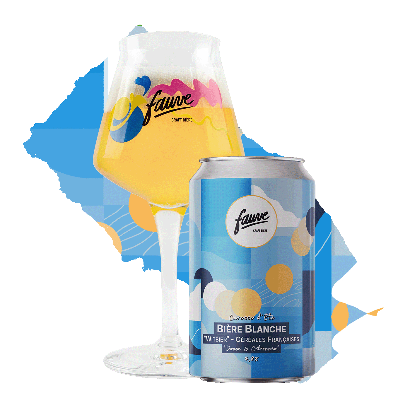 Fauve Caresse d’Été witbier boks 33cL 4,8% sitrus