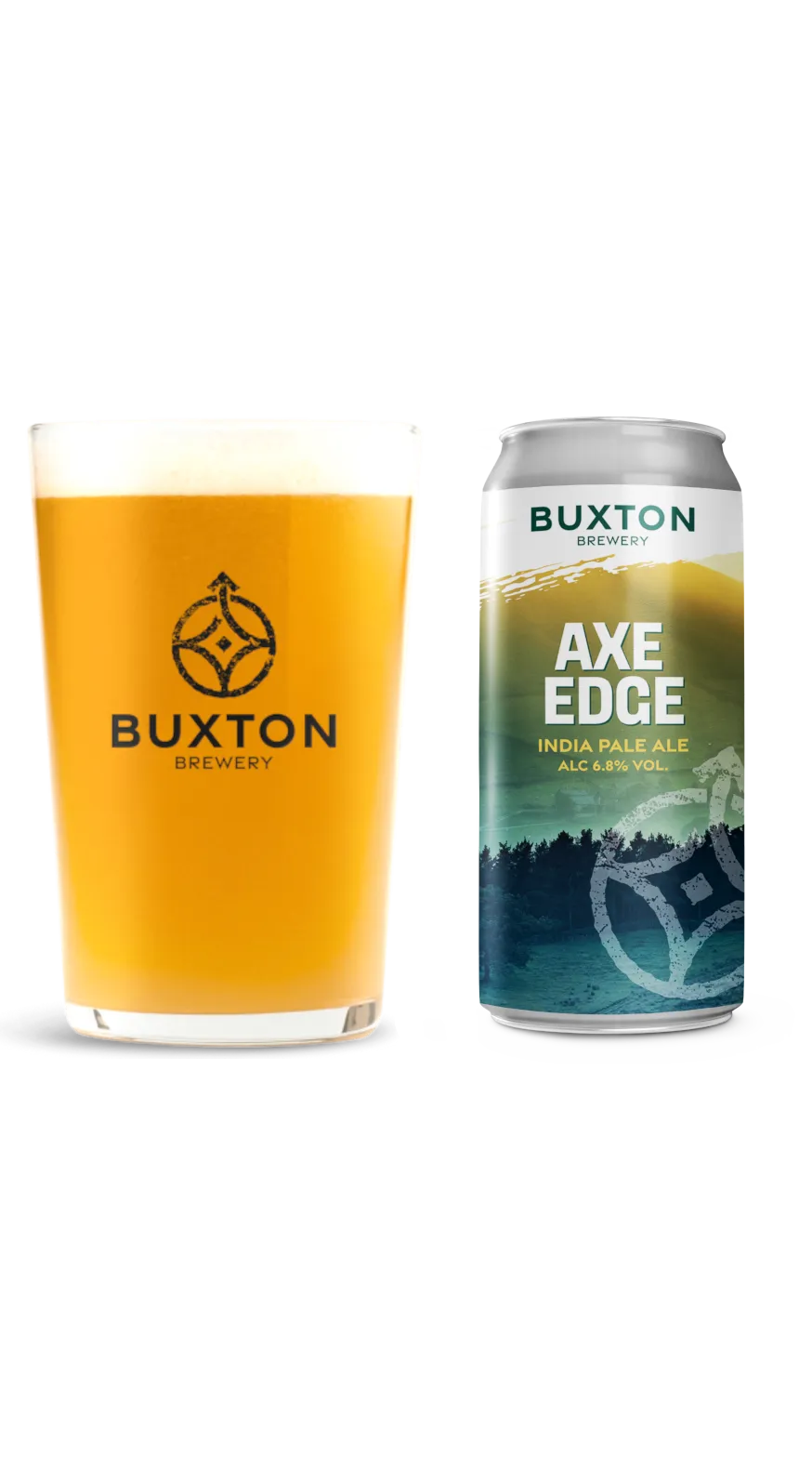 Buxton Axe Edge IPA 4-pakning med glass