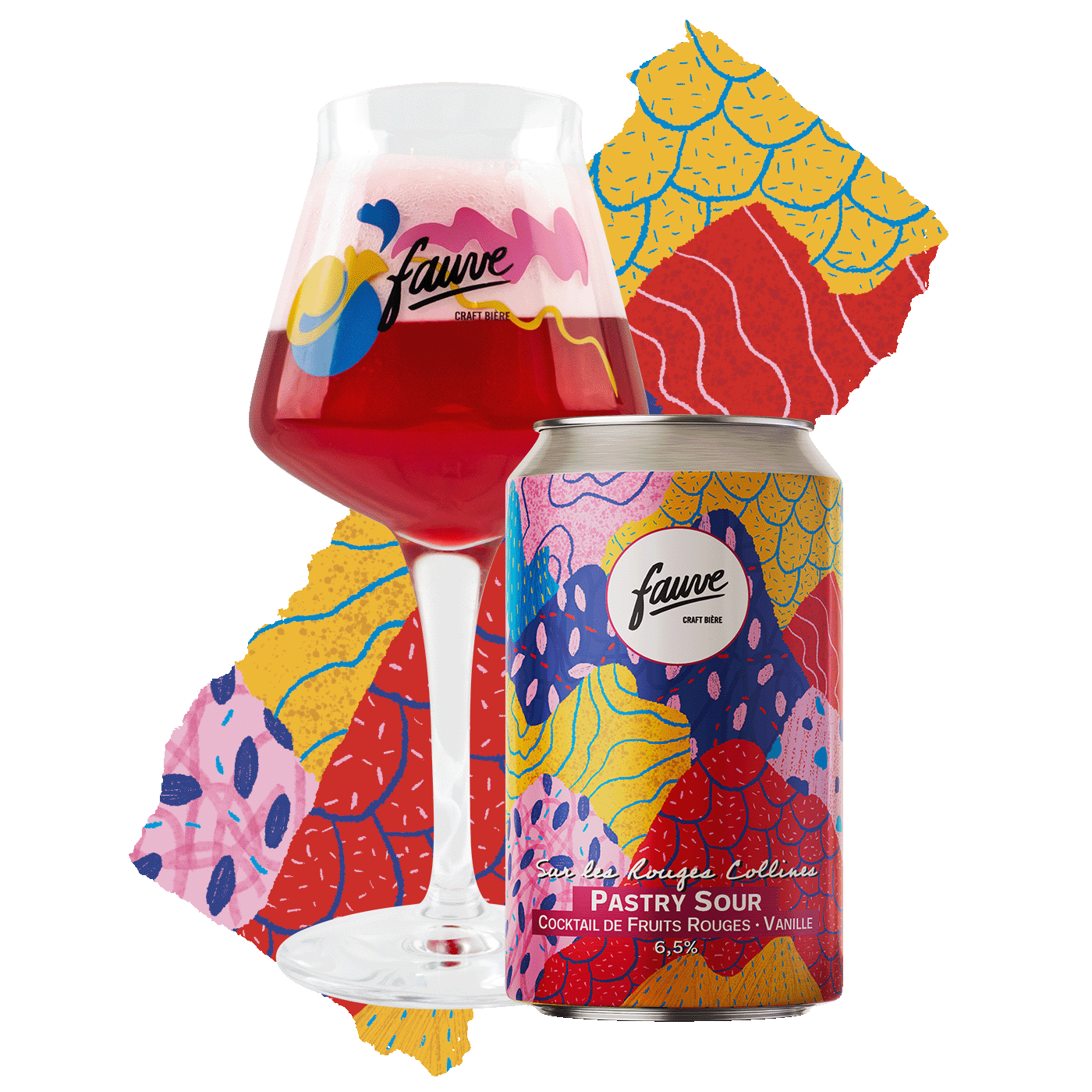 Fauve Sur les Rouges Collines pastry sour øl boks 33 cl bær