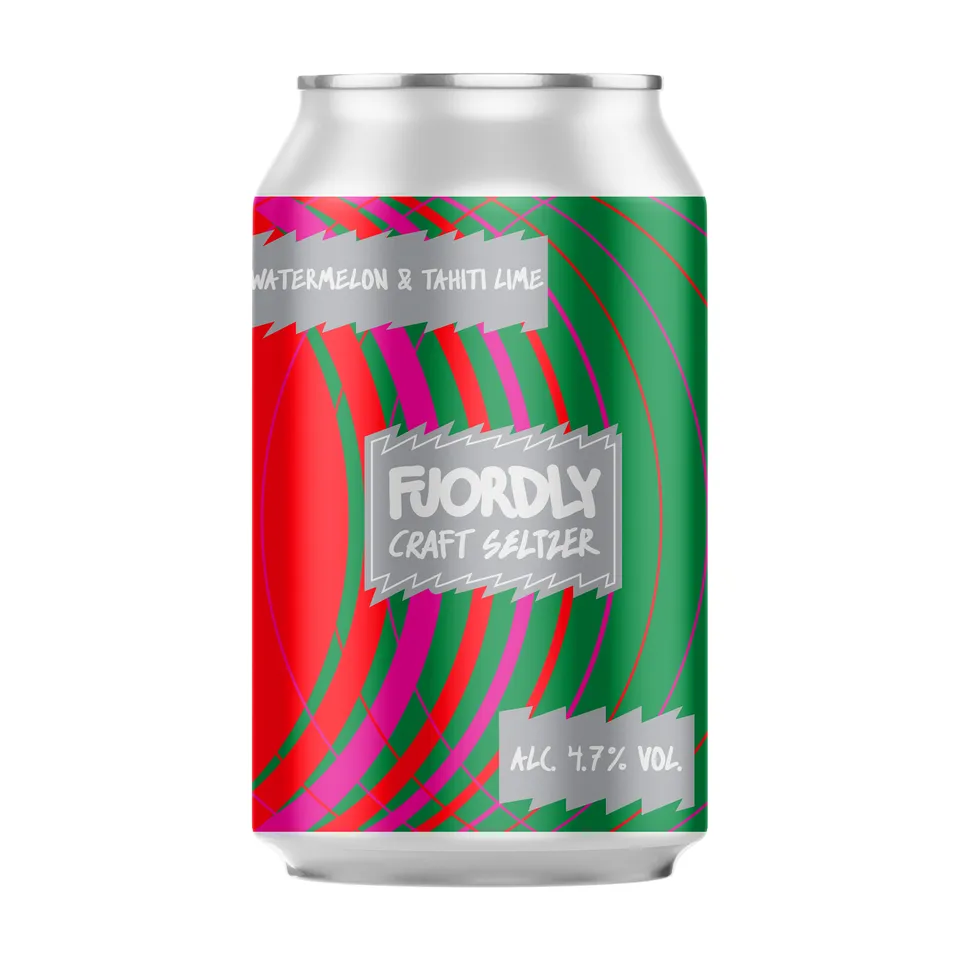 Lervig Fjordly Watermelon Tahiti Lime 33 cl boks sur