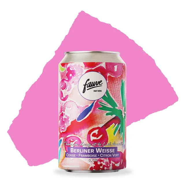 Fauve L'horizon Rouge et le Ciel Assorti øl boks 33cl kirsebær