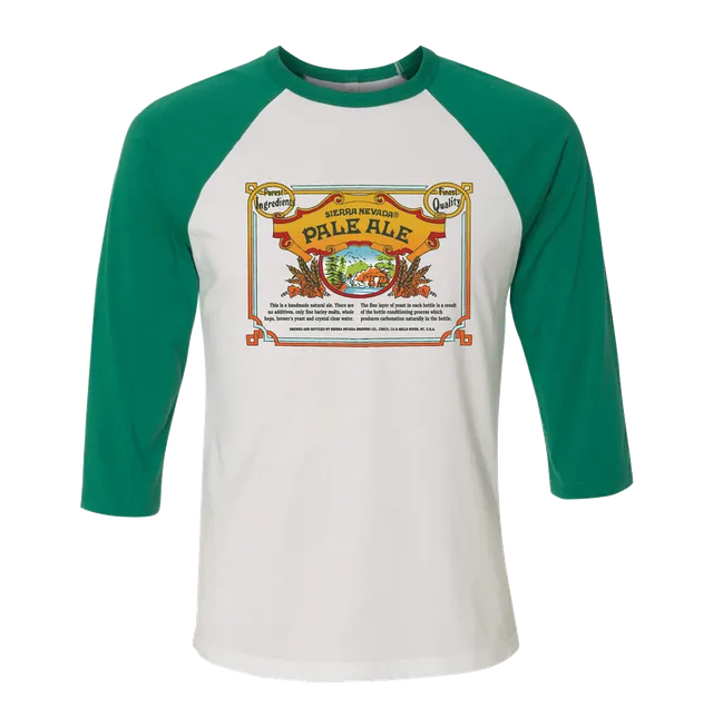 Sierra Nevada Pale Ale Baseball t-skjorte tofarget