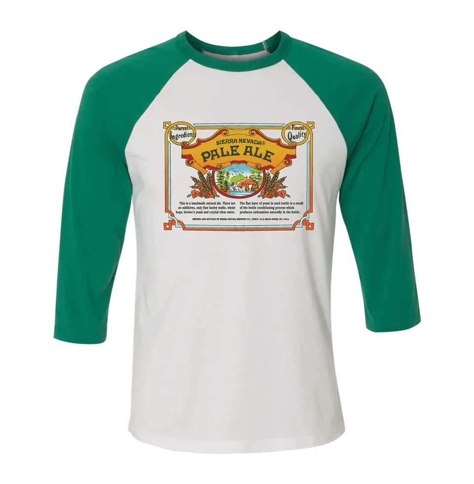 Sierra Nevada Pale Ale Baseball t-skjorte tofarget