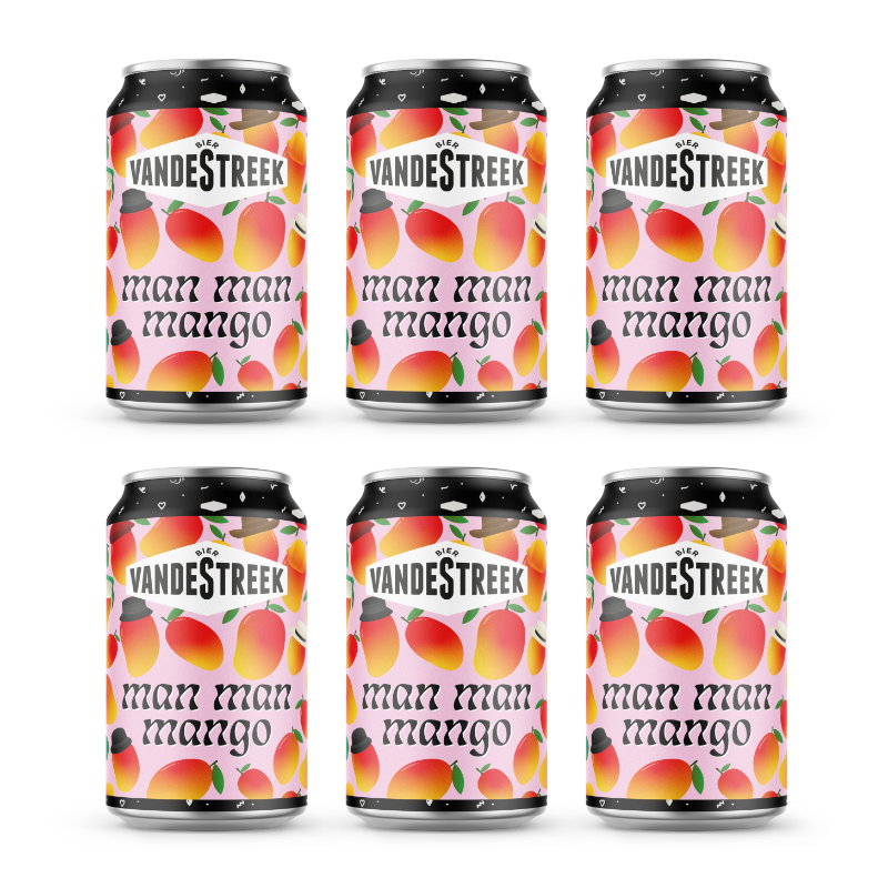 Vanderstreek Man Man Mango blond øl boks 33 cl fruktig