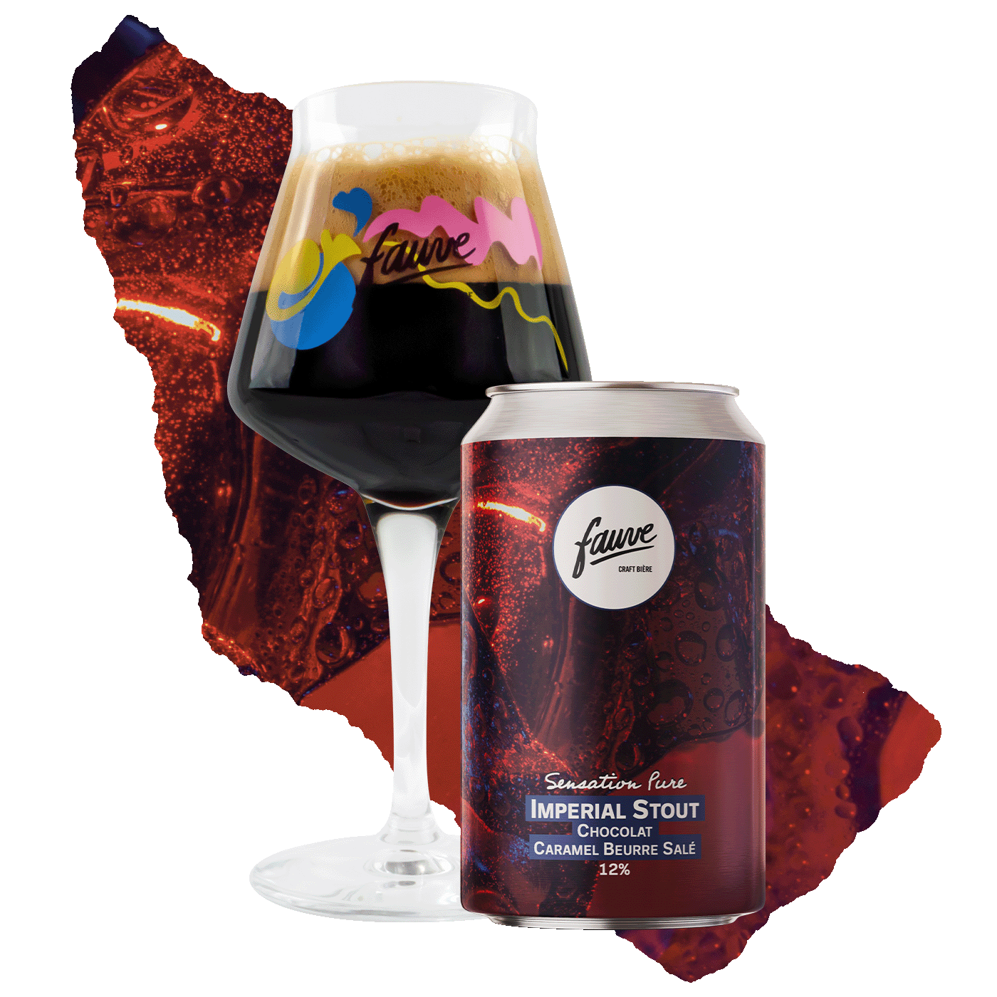 Fauve Sensation Pure imperial stout øl boks 33cL 12%