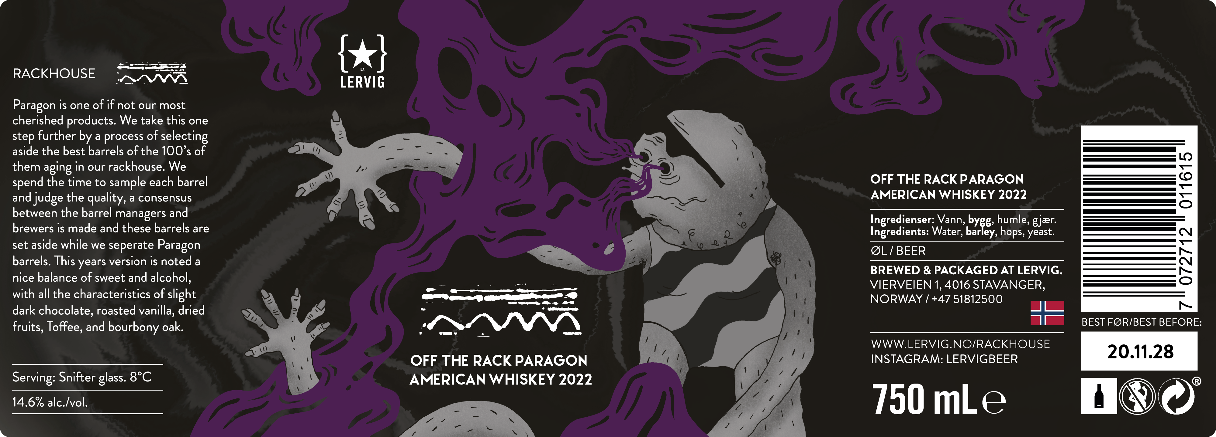 Lervig Off The Rack Paragon 2022 barleywine 33 cl fatpreget