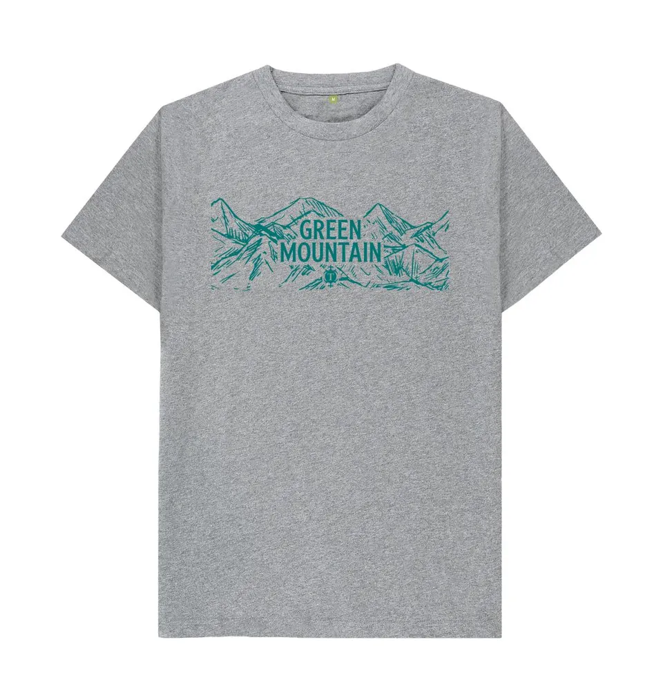 Green Mountain Tee t-skjorte økologisk hvit