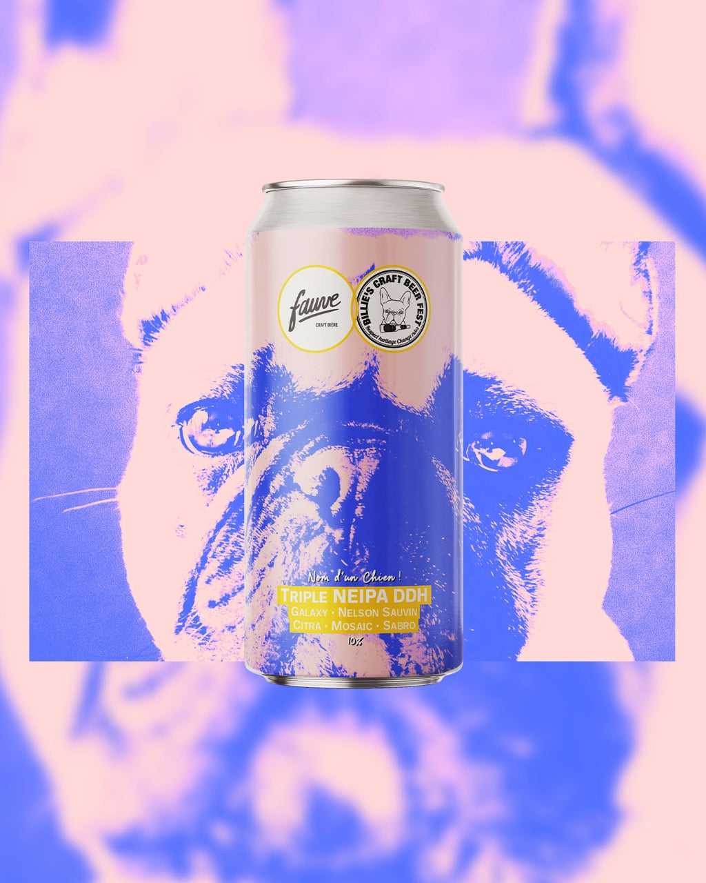 Fauve Nom d'un Chien triple NEIPA boks 44cL 10%