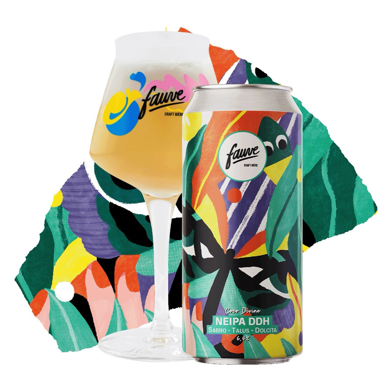 Fauve Coco Divine NEIPA øl boks 44cL kokos